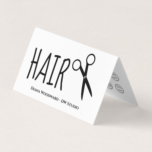 Modern Hairdressers Loyalty Visitekaartje (Voorkant)