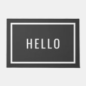 Modern Hallo | bewerkbare kleuren Deurmat (Voorkant)