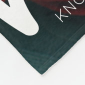 Modern Hallo geboorteaankondiging met foto Fleece Deken (Hoek)