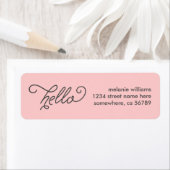 Modern Hallo Return Address Label (Insitu)