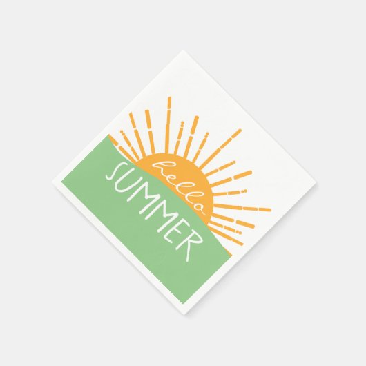 Modern Hallo Summer Sunshine Servet (Hoek)