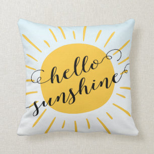Modern Hallo Sunshine Decorative Sierkussen