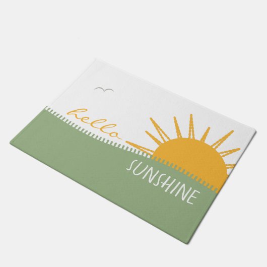 Modern Hallo Sunshine Welkom Deurmat (Schuin)
