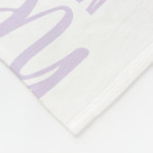 Modern Hallo World Lavender Paarse Photo Collage Fleece Deken (Hoek)