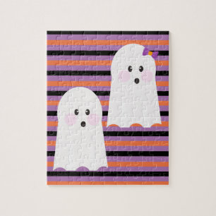 Modern Halloween Cute Ghost Legpuzzel