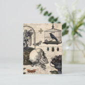 Modern  Halloween Garden Briefkaart (Staand voorkant)