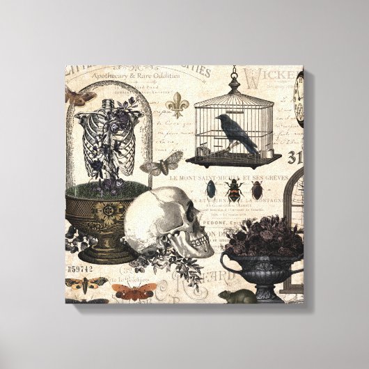 Modern  Halloween Garden Canvas Afdruk (Voorkant)