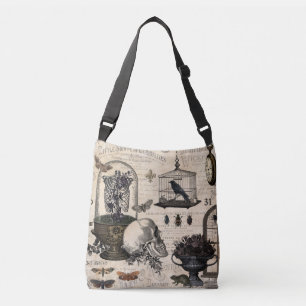 Modern Halloween Garden Crossbody Tas