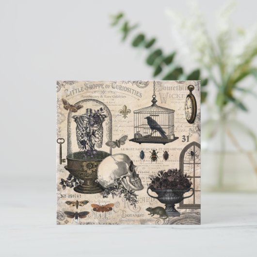 Modern  Halloween Garden Kaart (Staand voorkant)