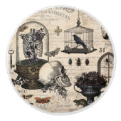 Modern  Halloween Garden Keramische Knop (Voorkant)