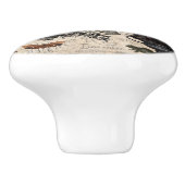 Modern  Halloween Garden Keramische Knop (Zijkant)