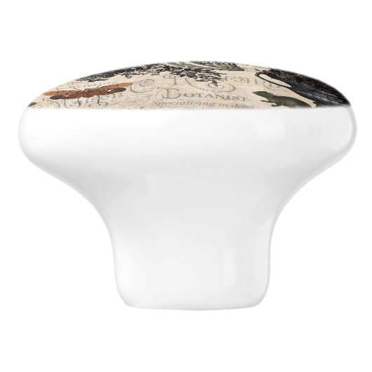 Modern  Halloween Garden Keramische Knop (Zijkant)