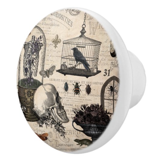 Modern  Halloween Garden Keramische Knop (Rechts)