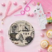 Modern  Halloween Garden Papieren Bordje (Feest)