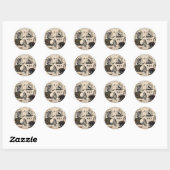 Modern Halloween Garden Ronde Sticker (Vel)