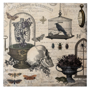 Modern  Halloween Garden Tegeltje