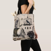 Modern Halloween Garden Tote Bag (Dichtbij)