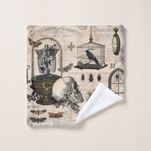 Modern  Halloween Garden Washandje (Wasdoekje)