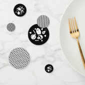 Modern Halloween Ghost Skeleton Confetti (Groep)