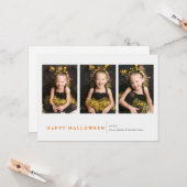 Modern Halloween Kaart (Voorkant / Achterkant in situ)