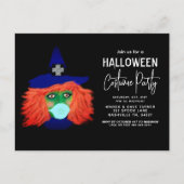 Modern Halloween kostuum party heks thema volwasse Briefkaart (Voorkant)
