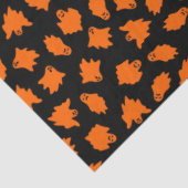 Modern Halloween Oranje Ghost Tissuepapier (Detail)