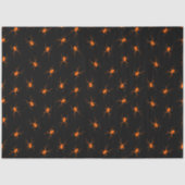 Modern Halloween Oranje Spider Tissuepapier (Voorkant)
