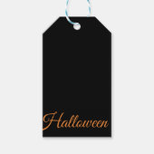 Modern Halloween Party Black Gift Label Cadeaulabel (Voorkant)