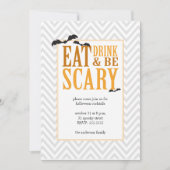 Modern Halloween Party Invitation Kaart (Voorkant)