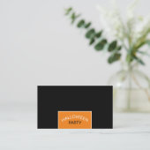 Modern Halloween Party Ticket Invitation Informatiekaartje (Staand voorkant)