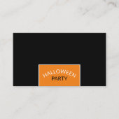 Modern Halloween Party Ticket Invitation Informatiekaartje (Voorkant)