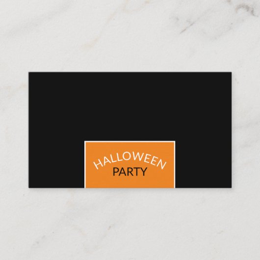 Modern Halloween Party Ticket Invitation Informatiekaartje (Voorkant)