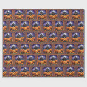 Modern Halloween pompoen herfst Collectie Cadeaupapier (Vlak)