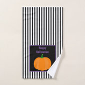 Modern Halloween Pumpkin Decoratief Bathroom Handdoek (Handdoek)