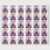Modern Halloween Spooky Cute Collection Cadeaupapier (Vlak)