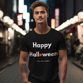 Modern Halloween T-shirt – gepersonaliseerde pompo