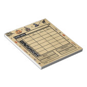 Modern  Halloween Theme Bunco Score Pad Notitieblok (Schuin)