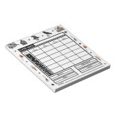 Modern Halloween Theme Bunco Score Pad Notitieblok (Schuin)