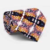 Modern Halloween vakantie satijnen patroon Stropdas (Opgerold)