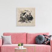 Modern  Halloween WITCHES BREW Canvas Afdruk (Insitu (Woonkamer))