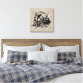 Modern  Halloween WITCHES BREW Canvas Afdruk (Insitu (Slaapkamer))
