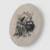 Modern  Halloween WITCHES BREW Grote Klok (Hoek)