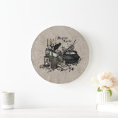 Modern  Halloween WITCHES BREW Grote Klok (Huis)