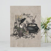 Modern Halloween WITCHES BREW Kaart (Staand voorkant)