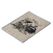 Modern  Halloween WITCHES BREW Notitieboek (Linkerzijde)