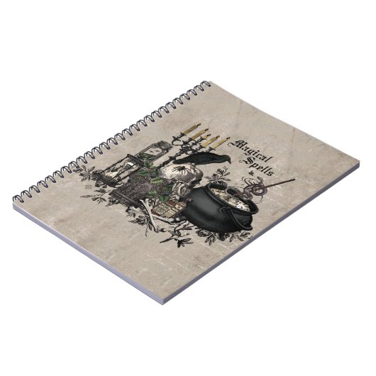 Modern  Halloween WITCHES BREW Notitieboek (Linkerzijde)