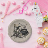 Modern  Halloween WITCHES BREW Papieren Bordje (Feest)