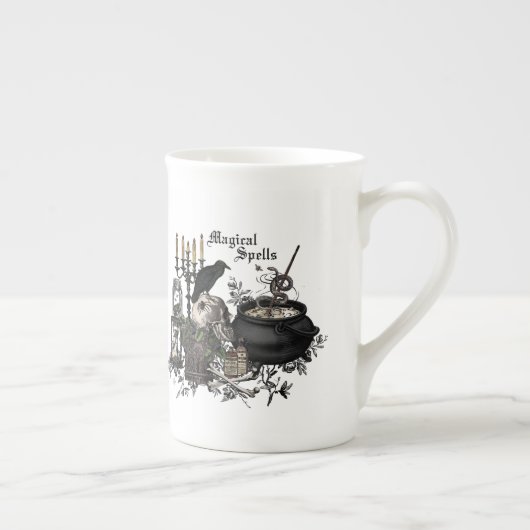 Modern  Halloween WITCHES BREW Porselein Kop (Rechts)