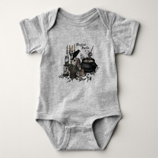 Modern  Halloween WITCHES BREW Romper (Voorkant)