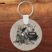 Modern  Halloween WITCHES BREW Sleutelhanger (Voorkant)